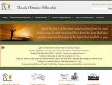 Tablet Screenshot of charitychristianfellowship.org